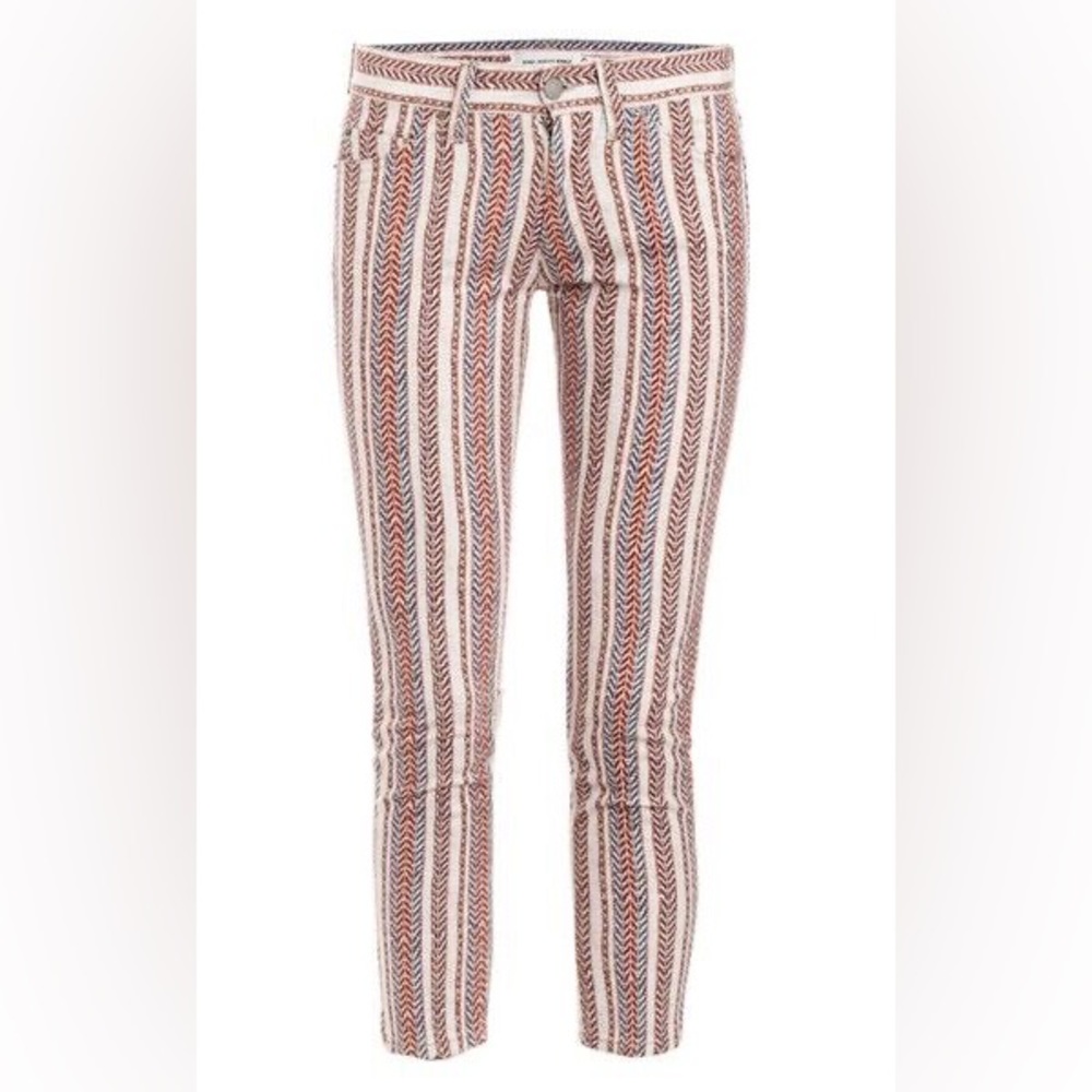 Isabel Marant Etoile Chevron Stripe Multicolor Skinny Pants